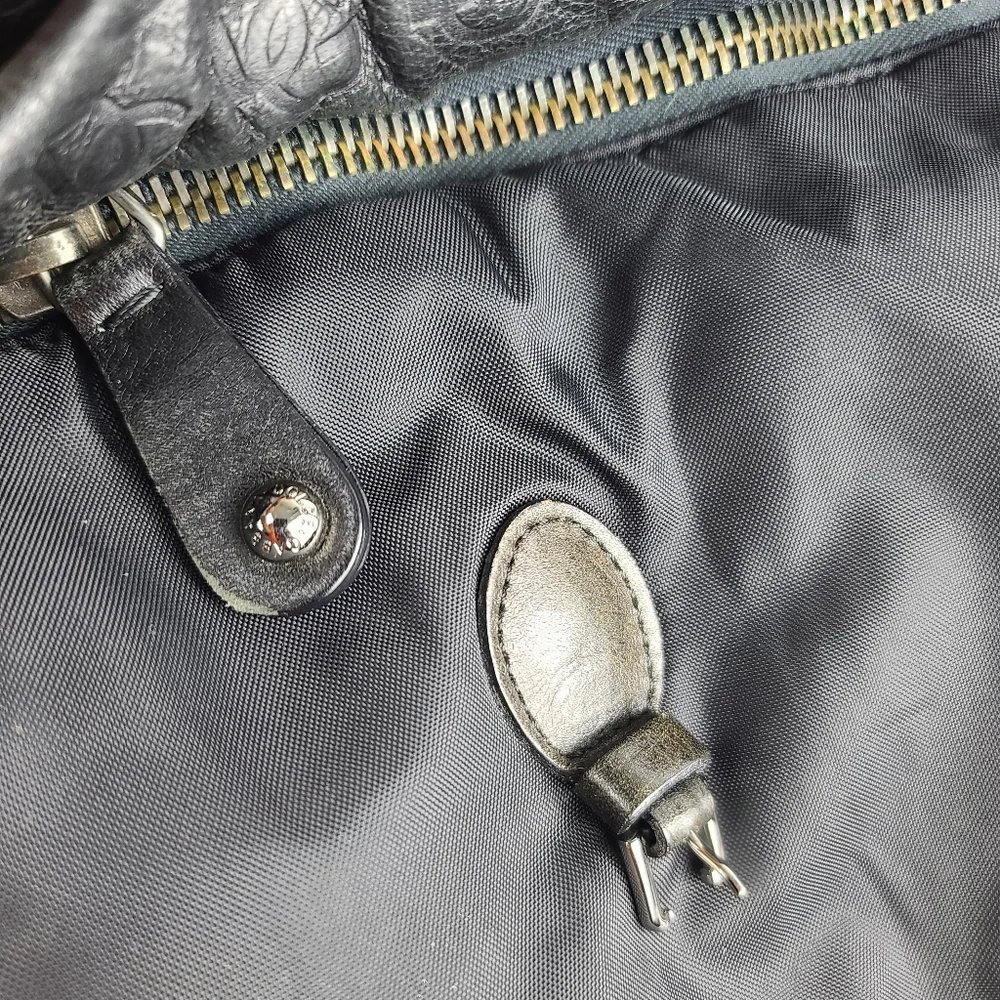 Dolce & Gabbana Nylon Leather Black Bag